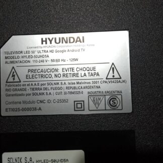 Tv Hyundai Hyled-50uhd5a Con Pantalla Rota Para Repuestos