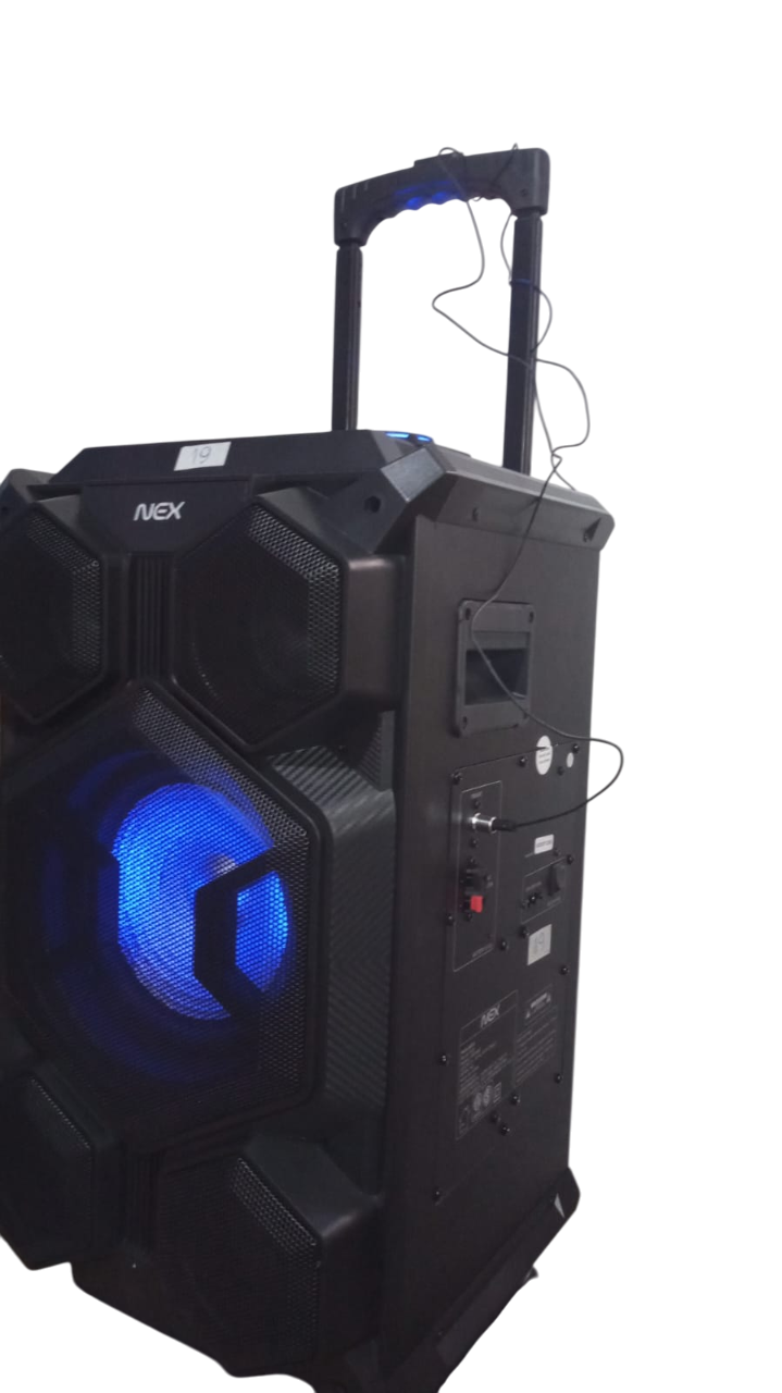Parlante Bluetooth Nex Kspw6e Karaoke Nuevos De Outlet Negro - Imagen 2