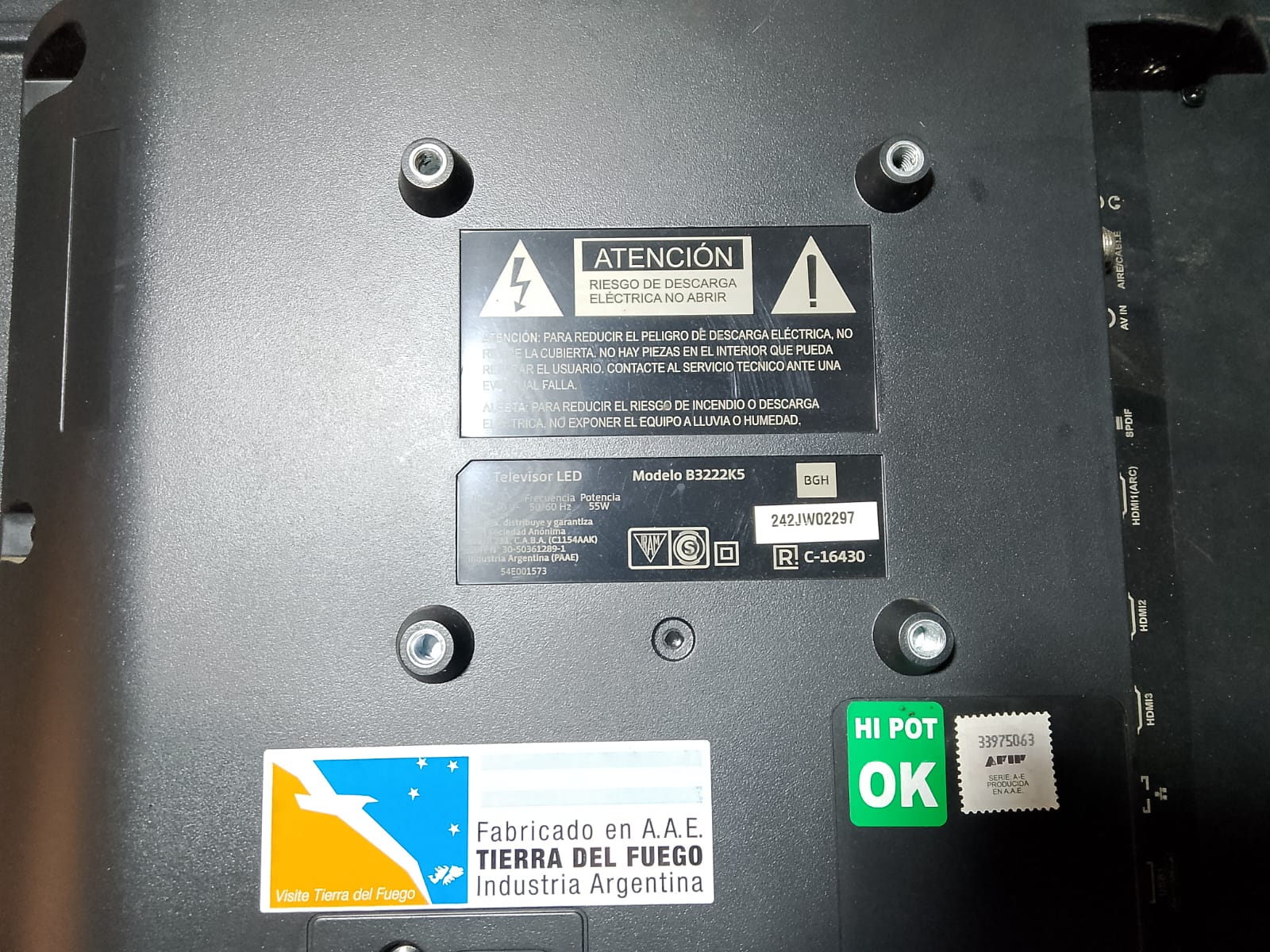 Repuestos De Tv Smart Bgh B3222k5 Con Pantalla Rota - Imagen 3