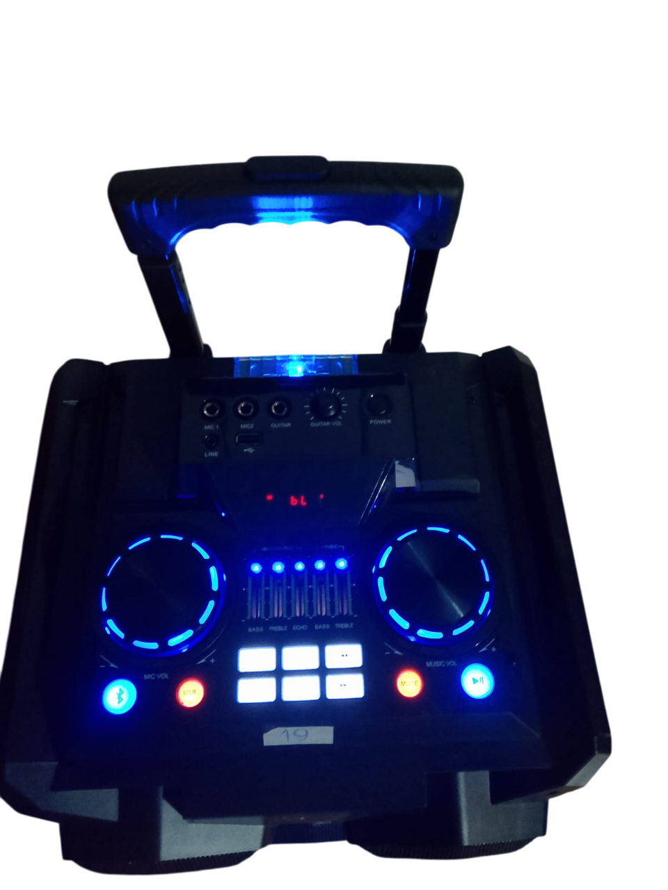 Parlante Bluetooth Nex Kspw6e Karaoke Nuevos De Outlet Negro - Imagen 4