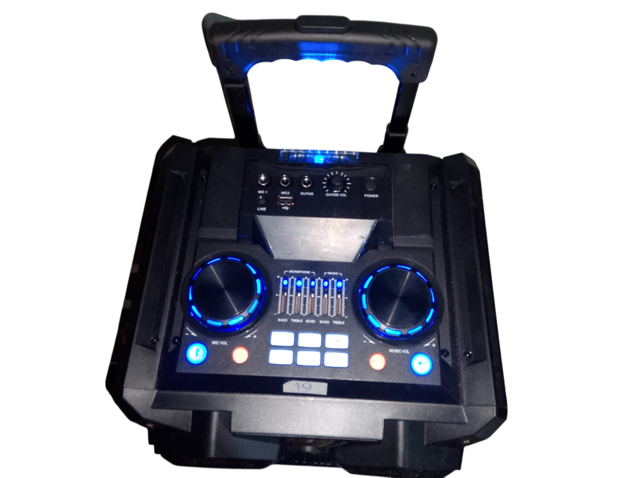 Parlante Bluetooth Nex Kspw6e Karaoke Nuevos De Outlet Negro - Imagen 3