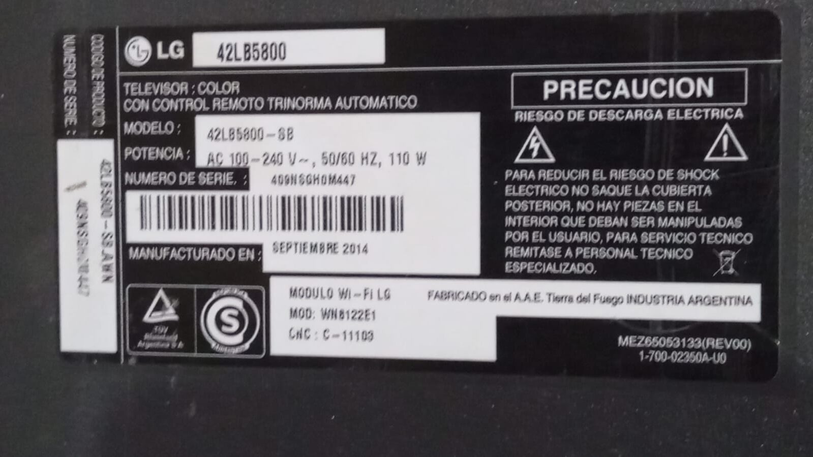 Repuestos De Tv Led LG 42lb5800 - Imagen 6