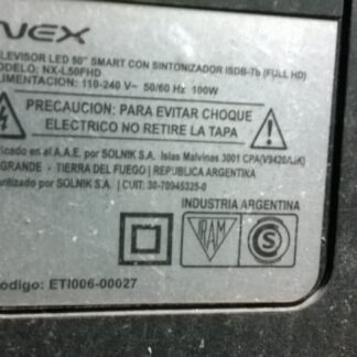 Repuestos Placas Tv Led Nex Modelo: Nx-l50fhd, Pantalla Rota