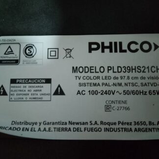 Repuestos del Tv Philco Pld39hs21lch